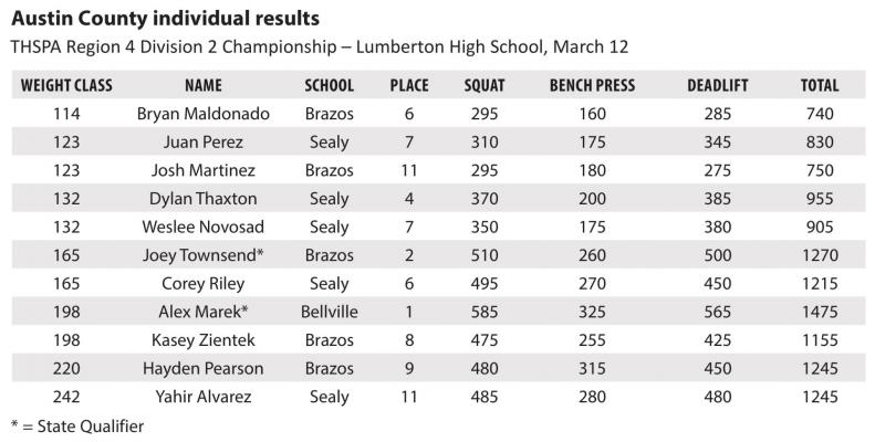 Locals qualify for state