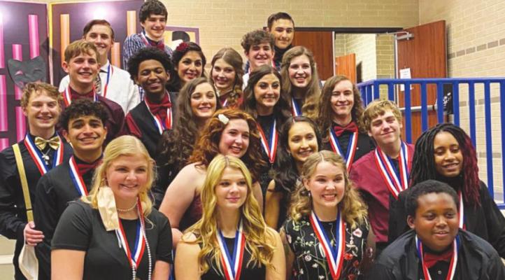 The Sealy High School One Act Play earned first-place rankings from all judges and were crowned the District 24-4A Champions last week. CONTRIBUTED PHOTO