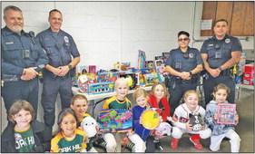 The Sealy Police Department thanks the softball teams that played in this weekend’s Snowball Classic Tournament and for donating toys to the Blue Santa program. CONTRIBUTED PHOTO