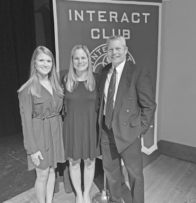 On Sept. 28, Sealy High School Interact club installed new officers (President- Isis Jimenez, Vice President- Kayleen Murillo, Hailey Blaschke-Secretary, Aaron Deleon- Treasurer, and Historian- Marisela Rosas) and 40 members. Interact thanks Austin County Rotary president- Russ Rainwater and guest speaker- Michaela Cowan (owner-Sealy Nutrition) for their participation in the ceremony and recognizing and encouraging these Interactors as they begin their year of service. CONTRIBUTED PHOTO
