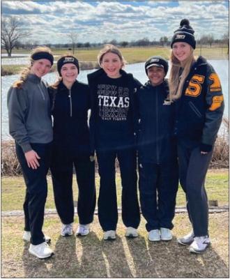 The Sealy girls golf team competed in Navasota at Pecan Lakes. The tournament proved to be a great learning experience for a young team. The ladies were led by Kaylie Dabney who shot a 100. Sealy’s team was scheduled to compete Monday but the rainy weather cancelled the play. CONTRIBUTED PHOTO