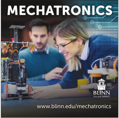 Blinn College will begin offering a mechatronics degree on its Brenham campus star��ng with the Fall 2022 semester. CONTRIBUTED PHOTO