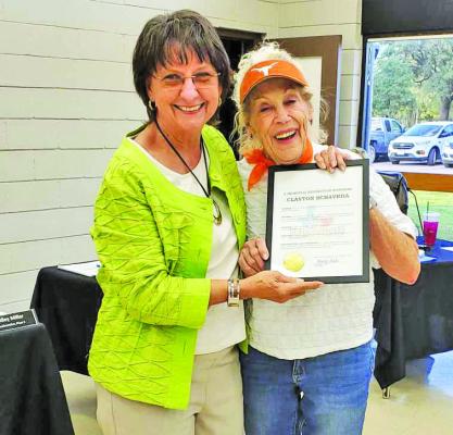 In the Oct. 13 edition of The Sealy News, Clayton W. Schavrda’s name was misspelled in the city council story. Sealy Mayor Carolyn Bilski presented a city proclamation to Chris Beckendorff, Clayton’s mother, during the council meeting. The Sealy News regrets the error.