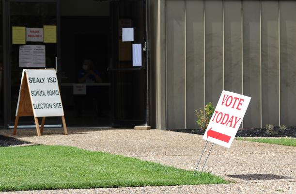 The W.E. Hill Community Center served as a polling location for Sealy-area residents to cast ballots in the city council and school board races as part of May 1’s General Election. COLE McNANNA