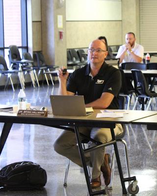 Superintendent Bryan Hallmark outlined some of the COVID-19 protocols that will be put in place for the 2021-2022 school year during the most recent meeting of the Sealy ISD Board of Trustees June 23, at the high school. COLE McNANNA
