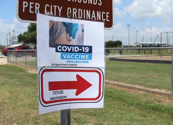Monday’s DSHS vaccination clinic earlier this week provided residents the opportunity to receive the first dose of the Moderna vaccine at B&PW Park. COLE McNANNA