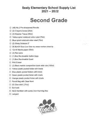 Sealy Elementary, 2nd Grade