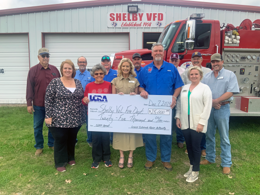LCRA awards $25K grant to Shelby VFD
