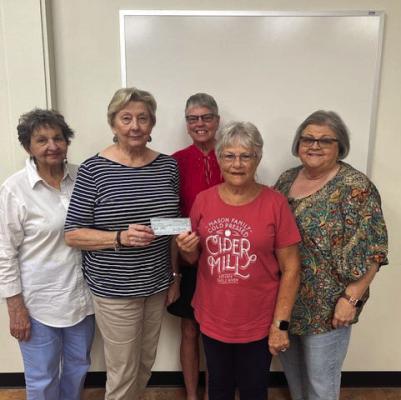 The Extension Education Association (EEA) of Austin County, a proud partner of the Texas A&amp;M AgriLife Extension Service, presented its annual contributions to local nonprofit organizations in September. Pictured, left to right, are Rita Jacobs, Carolyn Balke, Joan Buenger, Judy Schulz, Doris Glenewinkel.