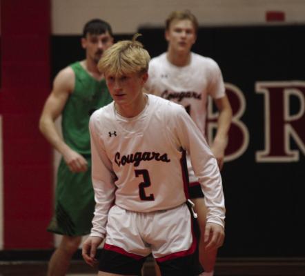 CJ Kleas gets back on defense after making a free throw.