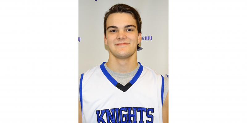 Kaleb Shepherd earned player of the week honors for his 20-point performance in the Knights' game against Richards. (Contributed photo)