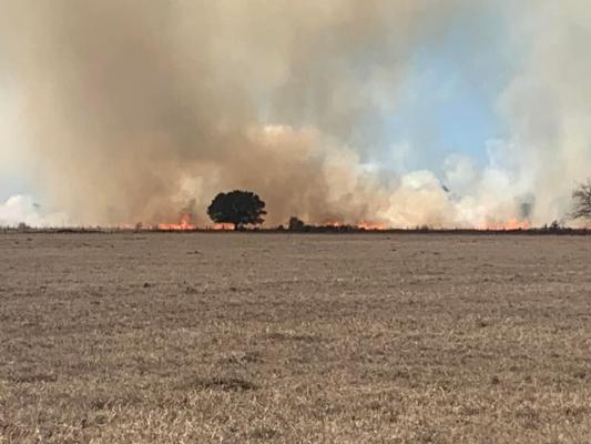 The incident occurred while the CVFD was responding to a large grass fire off of FM 949 and Pleasant Trails Road. Contributed Photo