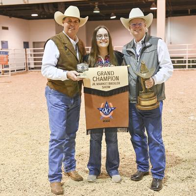 Sealy High School’s Kenna Schram earned Grand Champion Broilers at the Houston Livestock Show and Rodeo’s 2022 Junior Market Poultry Show last Friday, March 11. RODEOHOUSTON