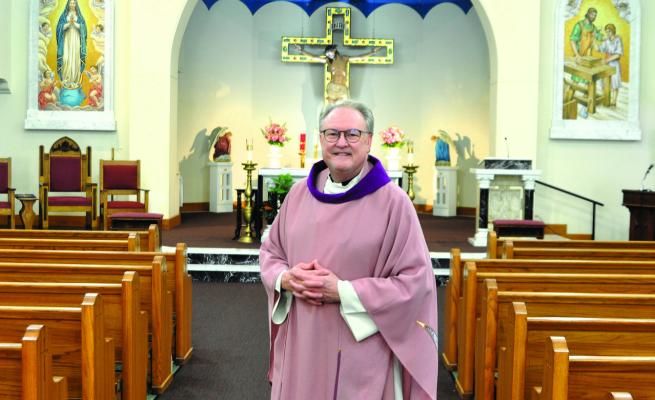 The Rev. Wayne Wilkerson has been installed as the new pastor of Immaculate Conception Church in Sealy and will usher in his presence with the return of Midnight Mass on Christmas Eve at 12 midnight. Courtesy photo
