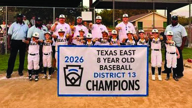 The Sealy 8u All-Star team captured the district championship after a perfect 5-0 record. COURTESY PHOTO
