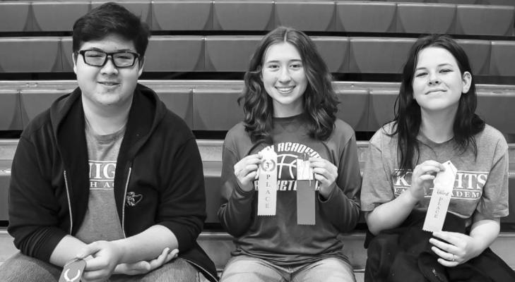 3 high school-level Faith Academy students were honored for their artwork submitted to the Faith Academy in-house Art Festival April 9. CONTRIBUTED PHOTOS
