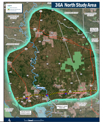 The 36A North Study Area (TxDOT)