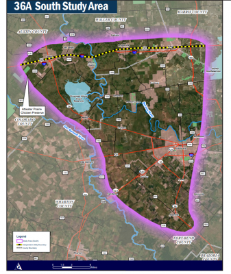 The 36A South Study Area (TxDOT)