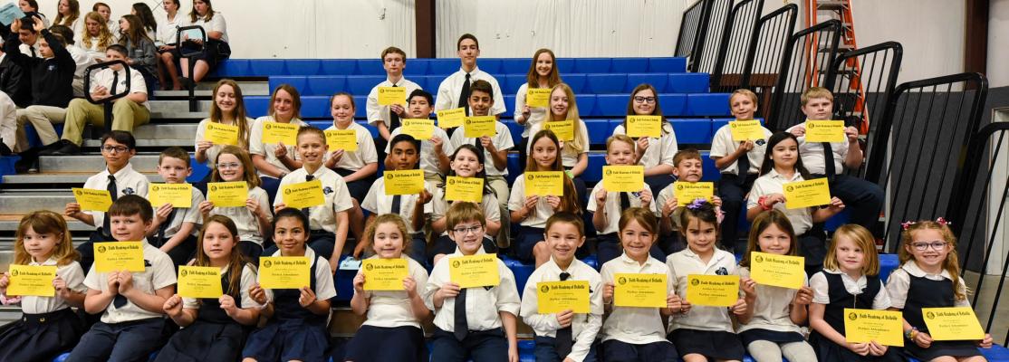 36 Faith Academy students achieved Perfect Attendance in the third quarter. (Contributed photo)