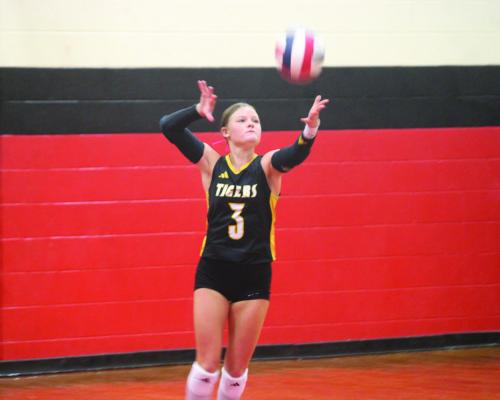 Karly Kram was a big part of the defensive effort for the Lady Tigers recently. SEALY NEWS | EVAN HALE