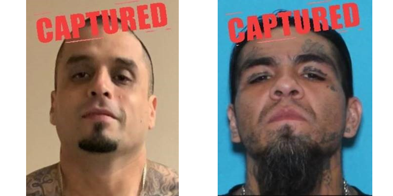 Eric Munoz and Marcus Lee Torres were two members of Texas' Top 10 Fugitives list and were both captured earlier this month. CONTRIBUTED PHOTOS