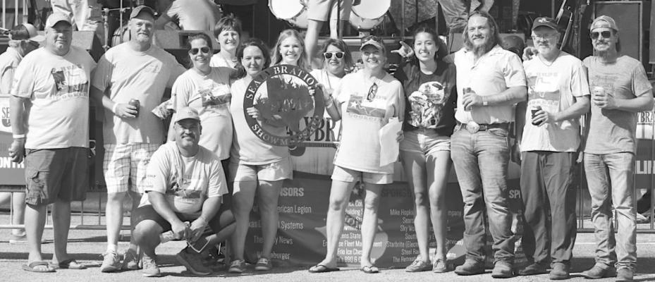 The Showmanship prize from the Sealybration cook-off was split between the Sealy Smokers, Moore Flavor and 3 Buds Cookers following Saturday’s IBCA-sanctioned event at Mark A. Chapman Park. COLE McNANNA