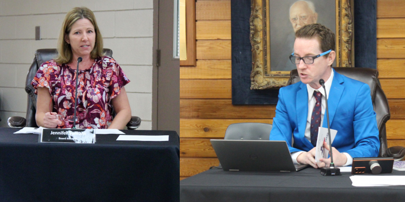 LEFT: Jennifer Sullivan was chosen as Chairperson for the new Charter Review Commission that met for the first time Aug. 16 at the W. E. Hill Community Center in Sealy. RIGHT: Sealy City Attorney Tim Kirwin detailed the duties of the CRC with a copy of the charter in his hand during the initial meeting Aug. 16 at the W. E. Hill Community Center. HANS LAMMEMAN