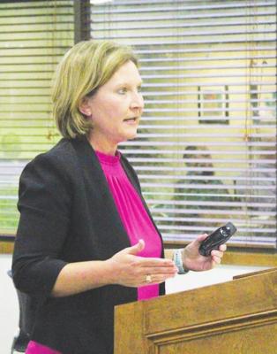 Sealy ISD CFO Lisa Svoboda presented the budgets and tax rates to the board of trustees during August’s regular meeting last Wednesday at the Administration Building. COLE McNANNA