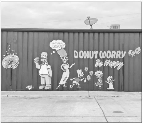 The Donut Palace mural