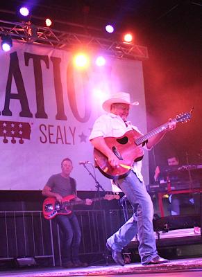 Tracy Lawrence provided the headlining musical act of the Sealybration weekend Saturday night, July 10, at Mark A. Chapman Park. AMANDA LUKSHA