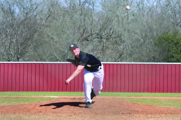Landon Sodolak recorded two strikeouts in the game against Smithville