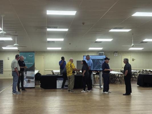 A small crowd attended the CenterPoint Open House event in Sealy last week. During these open houses, customers were able to visit a series of stations where our CenterPoint team will provide information on several important topics, including our resiliency efforts this hurricane season and our broader emergency preparedness. Courtesy photo