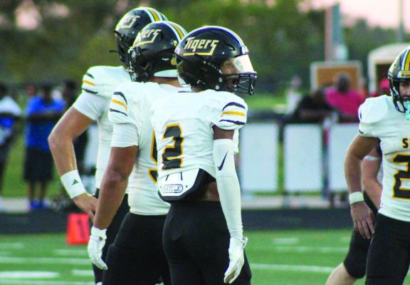 Elijah Sanders (2) has been explosive for Sealy both offensively and defensively this year. Sanders will be counted on this Friday when the Tigers travel to Bryan to take on Robinson. PHOTO BY WILSON CHANEY