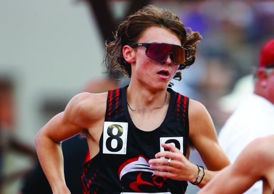 Brazos’ senior Nicholas Holub worked hard his senior year to earn a berth at the state track and field meet in Austin this year.