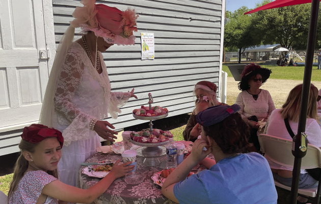 The Victorian Tea Party is back again this year and is appropriate for all ages. There will be demonstrations of beekeeping, playing musical instruments, and hand-churning ice cream. COURTESY PHOTO