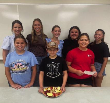Pictured, front row are Allie Eckert, Waylon Parker, and Hannah Henderson. Pictured back row are Katelyn Krenek, Jacie Menefee, Emma Krenek, Darcy Luedke, and Makayla Makowski. COURTESY PHOTO