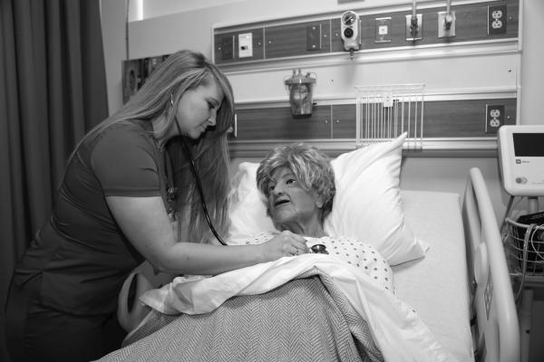 Anna Morehead of Milano will graduate next month from the Blinn College District’s Vocational Nursing Program. She said she has received tremendous support from family, her instructors, and St. Joseph Medical Center while she has been in the one-year program.