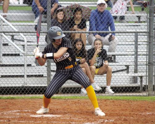 Caylee Syzdek was a part of the softball team that went undefeated in district play. SEALY NEWS | EVAN HALE