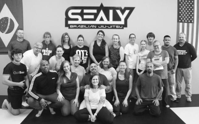 Sealy Jiu-Jitsu hosted a self-defense seminar for women last Saturday, Oct. 16, to raise awareness during Domestic Violence Awareness Month. PHOTOS BY HANS LAMMEMAN