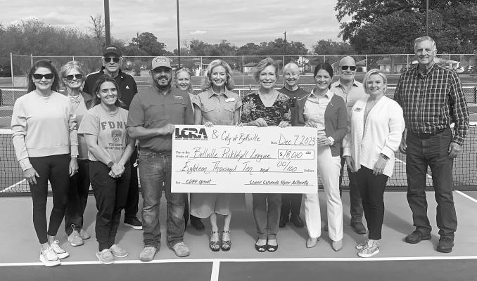 Bellville Pickleball League gains LCRA grant
