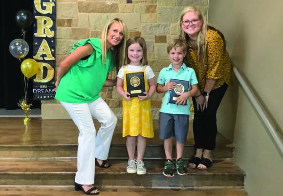 For Pre-K, the Principal’s award went to Maggie Weldon and Reed Nelson.