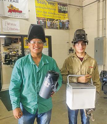 Sealy’s Ag Mech shop ‘Weld  Off’ winners for September
