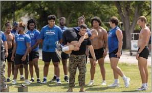 Blinn football welcomes Marine Corps for high-intensity workouts