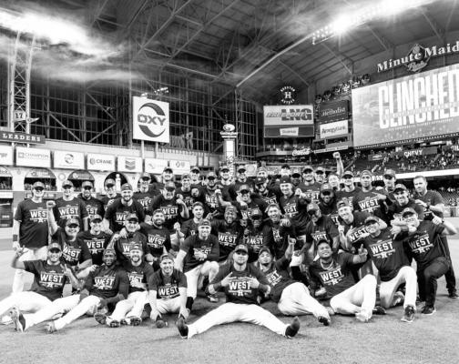 The Houston Astros clinched the American League West last Thursday with a 3-2 win over the Tampa Bay Rays at Minute Maid Park for their fourth divisional title in the last five years. HOUSTON ASTROS