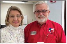 ACRTA President, Janet Montgomery, along with the speaker, Danny Stribling, Texas Retired Teachers Association District 6 President.