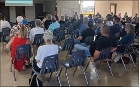 Residents and business owners learned more about zoning during the July 30 zoning workshop at the W.E. Hill Community Center in Sealy. SEALY NEWS | JAMES BURTON