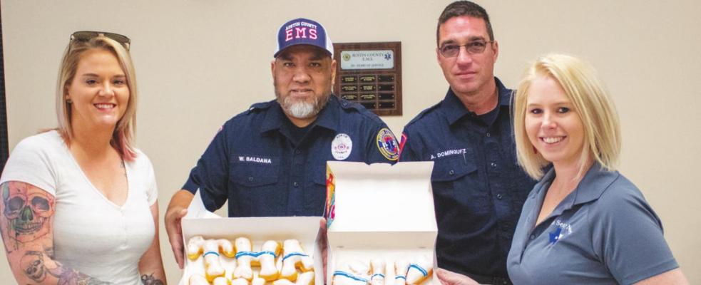 Thanking first responders