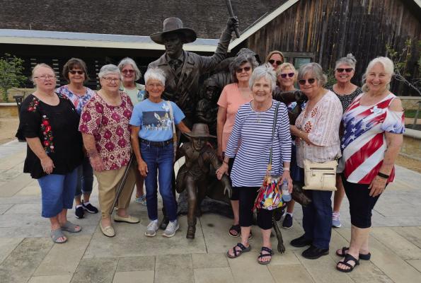 Left to right are Jessie Kokemor, JoAnn Reichle, Lois Schubert, Barney Zimmerman, Sandy Pillion, Delores Craig, Cindy Slator, Kate Buenger, Knellen Quinteros, Shirley Beim, Joan Buenger and Pat Allee. SUBMITTED PHOTO