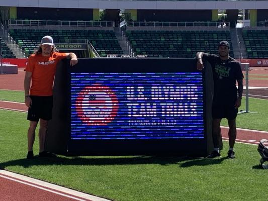 Clayton Fritsch and Bryan Henderson represented Sam Houston State University along with Joshua Smith at the Olympic Trials in Oregon over the weekend. Fritsch just missed out on advancing to the finals in the pole vault and Henderson made the semifinals of the 100-meter dash. GoBearkats.com
