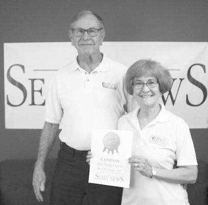 COLE McNANNA Ronnie and Karen Via from BVS Home Experts with The Sealy News Best of the Best, Heating and A/C in July 2021.